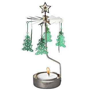 christmas tree rotary candle holder by drift living