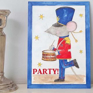 drummer boy invitation cards by milly green