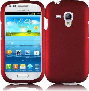 Generic Hard Cover Case for Samsung Galaxy S3 Mini   Retail Packaging   Red Cell Phones & Accessories