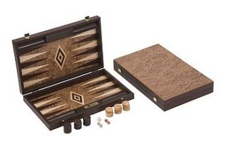 uber walnut burl backgammon set by uber games