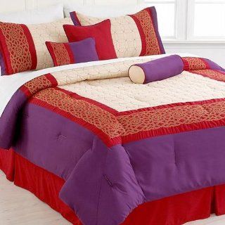 Pem America Vera Cruz 7 Piece Cal King Comforter Bed In A Bag Set  