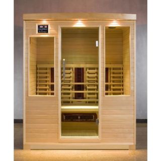 Crystal Sauna Luxury Series 3 Person Luxury Carbon FAR Infrared Sauna