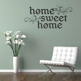 'home sweet home' wall sticker quote by making statements