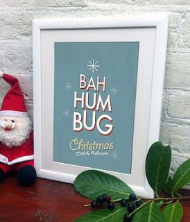 personalised family christmas print by fizzy lemonade