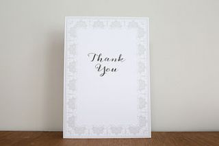 gatsby design thank you card pack by lucy says i do