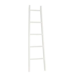 wooden towel ladder by the orchard