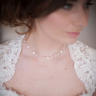 isabella vintage style pearl necklace by chez bec