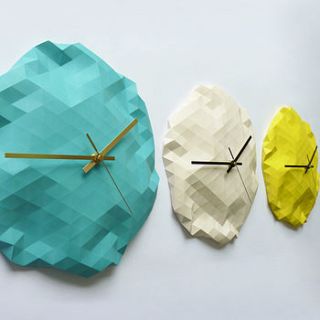 faceted wall clock by attn studio