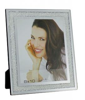 photo frame filled with swarovski crystals 10x8' by diamond affair