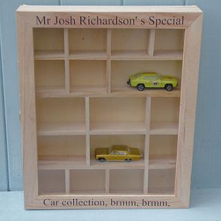personalised little display cabinet by seahorse