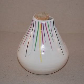 hand thrown porcelain oil pourer by su rogers