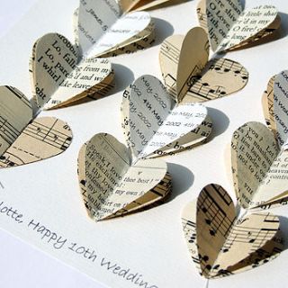 personalised heart strings artwork by remade