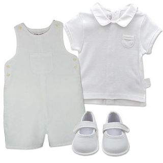 baby boy preppy christening linen outfit by chateau de sable