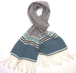 striped knitted scarf by jules hogan
