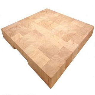 extra large square end grain butcher's block by servewell