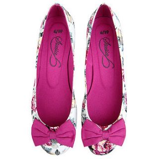 crimson kiss ballerina shoes *rrp £45* by stasia