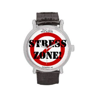 NO STRESS ZONE WATCH, w/Scripture reference