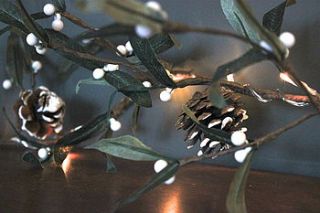 mistletoe christmas lights by the forest & co