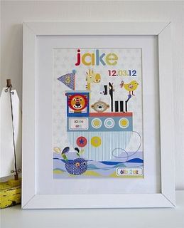personalised boy's arc print by constantine jo