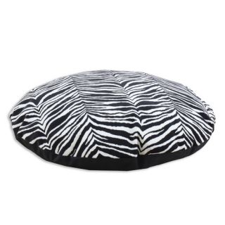Zebra Simply Soft Round Dog Pillow
