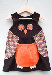 owl girls play dress by wild things funky little dresses