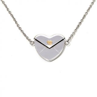 Michael Anthony Jewelry® "Heart" Locket with Message 18" Stainless Steel Ne