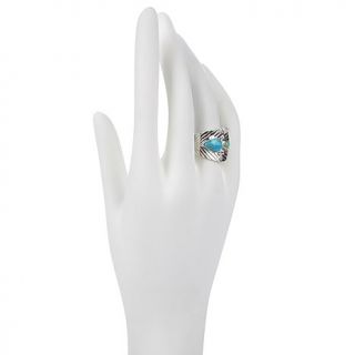 Jay King Kingman Turquoise and Chrysoprase Sterling Silver Ring