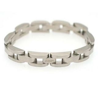 chunky stainless steel men's bracelet by sugar mango