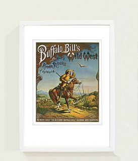 boys' vintage cowboy art print two by hardinge & wray