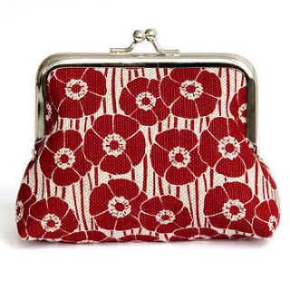 poppy linen coin purse by marram studio