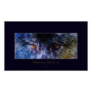 Grey Wolf Eyes III Art Poster