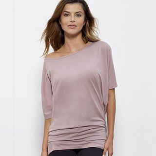 off the shoulder batwing tunic top by jare