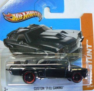 Hot Wheels HW Stunt (49/247) Custom '71 El Camino   Short Card   Black 