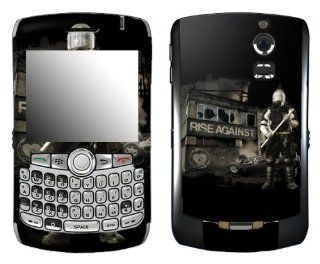 MusicSkins, MS RISA30006, Rise Against   Riot City, BlackBerry Curve (8300/8310/8320), Skin Cell Phones & Accessories