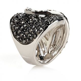 Real Collectibles by Adrienne® Pavé Crystal Heart Overlay Ring