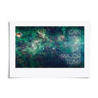 space oddity print by dig the earth