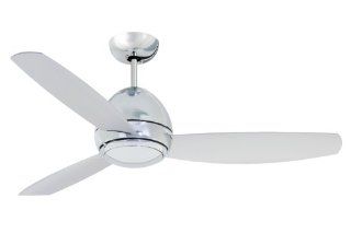 Emerson CF244CRM Curva Indoor/Outdoor Ceiling Fan, 44 Inch Blade Span, Chrome Finish    