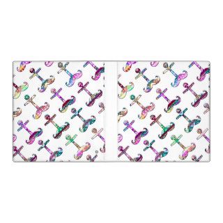 Andes Abstract Aztec Bright Anchstaches Pattern Vinyl Binder