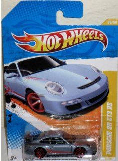 Hot Wheels   2011 New Models 36/50   Porsche 911 GT3 RS 36/244, 164 Scale (Dark Silver) Toys & Games