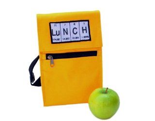 Yellow Periodic Table of Elements Reuseable Lunch Bag Reusable Lunch Bags Kitchen & Dining