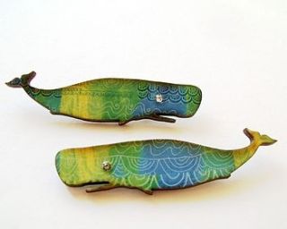 patterned whale brooch by matin lapin