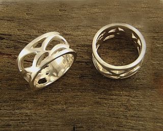 handmade silver sea bird ring by charlotte cornelius jewellery design