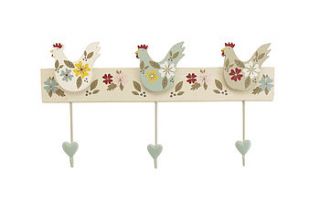 country chicken wall hooks by the contemporary home