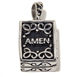 Michael Anthony Jewelry® Stainless Steel Rectangular Prayer Locket