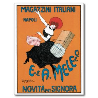 Magazzini Italiani AD Art Nouveau Vintage Post Cards