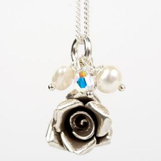 flower girl necklace by lily belle girl