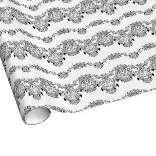 Vintage Lace Hankies Bridal Shower Wrapping Paper