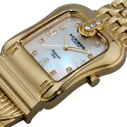 Akribos XXIV Women's Gold Tone Quartz Buckle Bracelet Watch Akribos XXIV Women's Akribos XXIV Watches