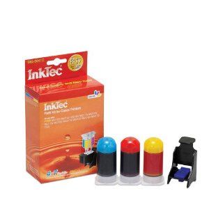Inktec Brand Inkjet Refill Kit for Canon CL 241xl (CL241xl) Color Ink Cartridges for Mx439, Mx512, Mx432, Mx372, Pixma Mg2120, Mg3120, and Mg4220 ink Printers.  Inkjet Printer Paper 