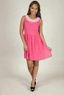 grace dress in fuchsia by rise boutique